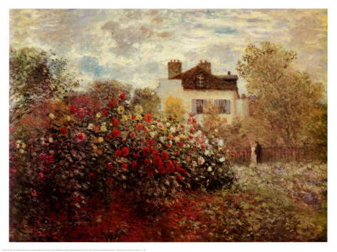 The Artists Garden at Argenteuil - Claude Monet Paintings